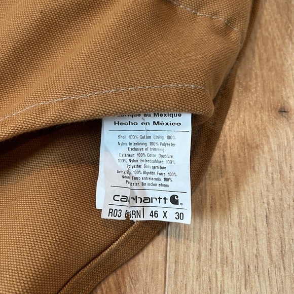 Carhartt Men’s Duck Insulated Bib Overalls - Picture 3 of 9